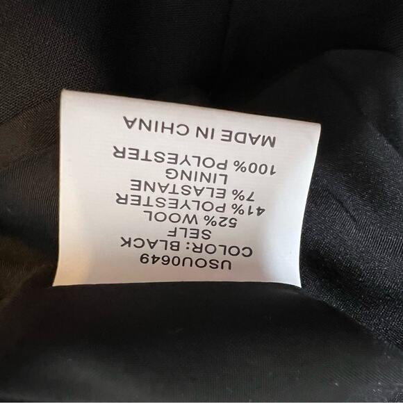 NWT Universal Standard Jenny wool vest tie belt black sz 2XL or 30 32 - Picture 7 of 11